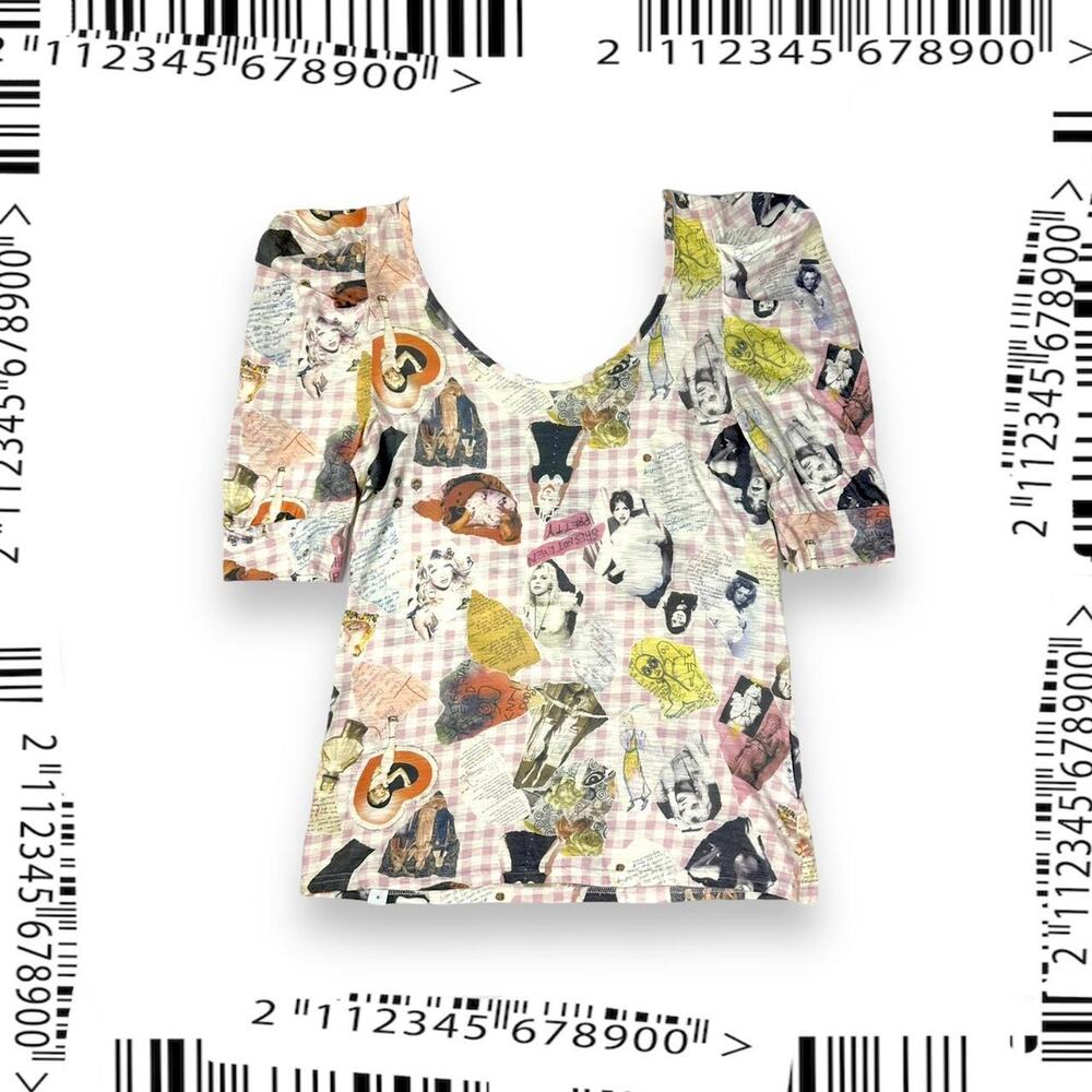 Vintage Hysteric Glamour x Courtney Love Gingham Blouse Sz M